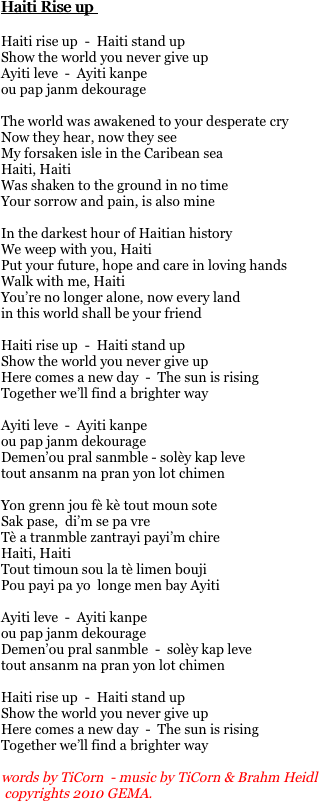 Haiti Rise up 